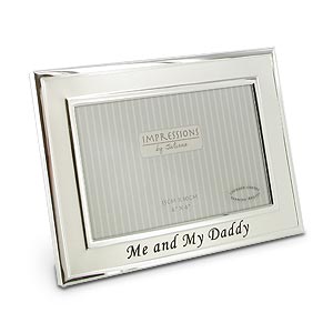 Unbranded Two Tone Silver Me and My Daddy Photo Frame