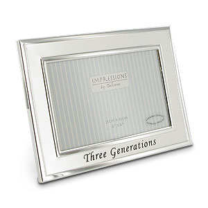 Unbranded Two Tone Three Generations Photo Frame