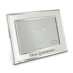Unbranded Two Tone Three Generations Photo Frame