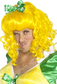 Unbranded Ugly Sister Panto Wig (Yellow)