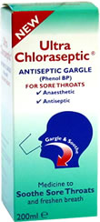 Ultra Chloraseptic Antiseptic Gargle 200ml