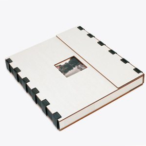 Umbra Memoir Wood and Leather Photo Album to