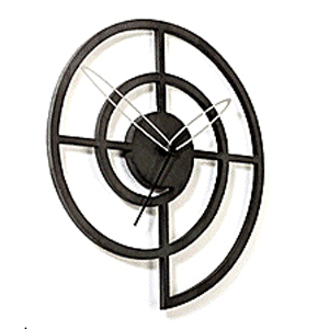 Umbra Spiral Black Metal Digital Wall Clock