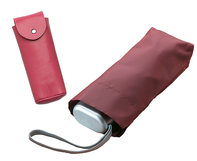 Unbranded Umbrella and Leather Case Pink