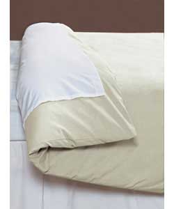 Unbranded Unbleached Kingsize Duvet Set - Vanilla
