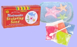 Underwater sculpting sand