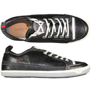 A modern 6 eyelet casual shoe from Cushe. With Leather upper including Nubuck trim and contrast colo