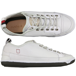 A modern 6 eyelet casual shoe from Cushe. With Leather upper including Nubuck trim and contrast colo