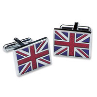 Make a patriotic statement with these colourful union flag cufflinks