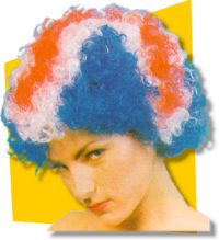 Union Jack Afro Wig