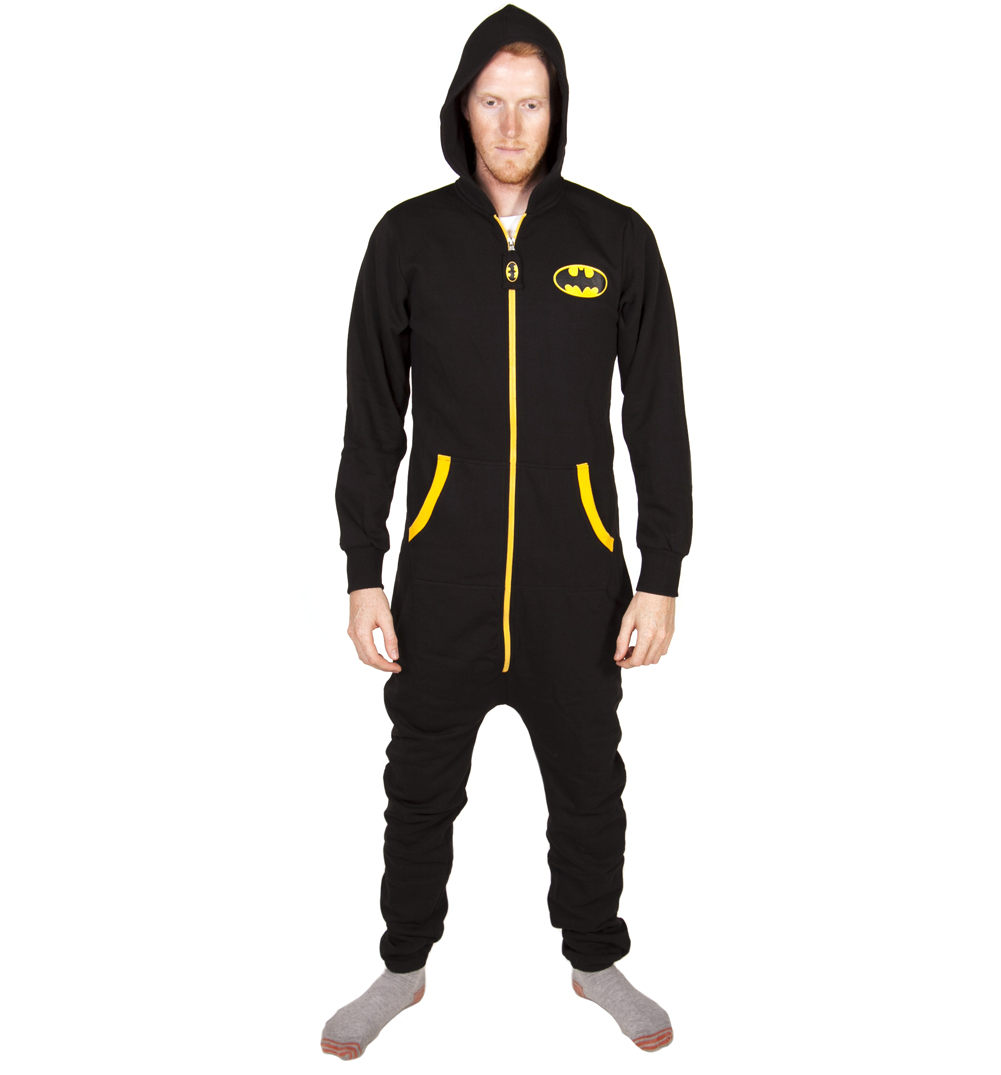 Unbranded Unisex Black Batman Logo Onesie