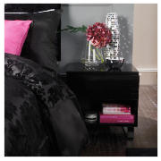 Unbranded Urban 1 Drawer Bedside Chest, Black