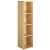 Tall bookcase with 25mm top, matching hardboard back, 3 shelves. W400mm x D400mm x H1597mm