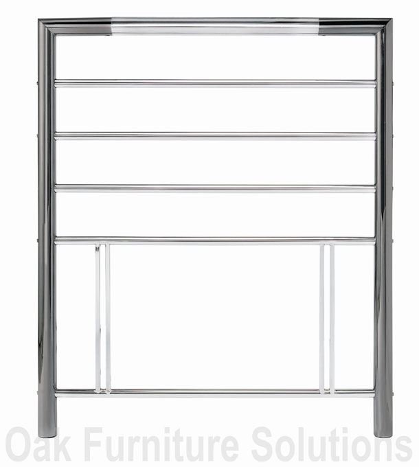 Unbranded Urban Nickel/Chrome Headboard - 90cm - Single