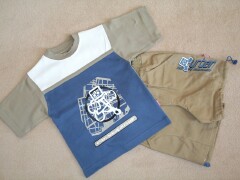 Urban T-Shirt and Shorts- Brown - 5/6 yrs