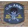 Unbranded US Army Skull Cloth Badge