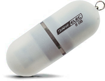 Unbranded #USB 2.0 Flash / Key Drive - 8GB - White - Dane Elec Nacre - High Speed 173x Read - CLEARANCE