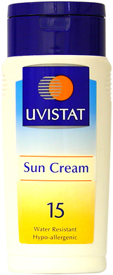 Uvistat provides a balanced UVA & UVB protection. 5hrs water resistant, hypo-allergenic