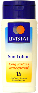Uvistat provides a balanced UVA & UVB protection. 5hrs water resistant, hypo-allergenic