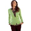 plain long-sleeved cardigan. v-neckline with 4 buttons. in easy-care knit, 70 acrylic, 30 polyester.