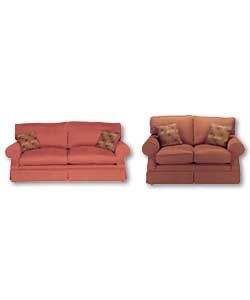 Vail Terracotta 3 Seater Plus 2 Seater Suite