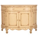Valbonne French painted Demi-lune sideboard