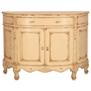 The new Valbonne range of cream painted furniture continues the fashionable French theme with a