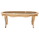 Valbonne French painted oval coffee table