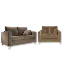 Contemporary chic styling. Supportive foam seats a