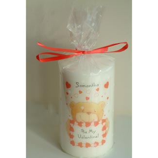 Valentine Bear Candle