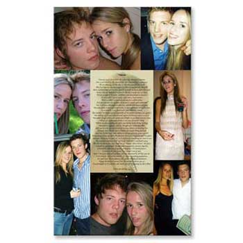 Unbranded Valentine` Day Proposal Canvas Montage with Personalised Poem
