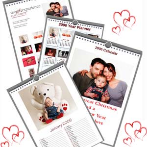 Unbranded Valentines Day Personalised Calendar A4