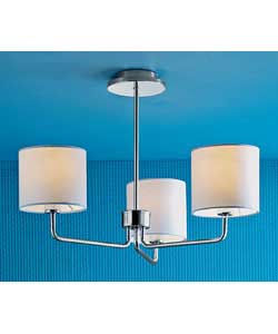 Valient 3 Light Chrome Ceiling Fitting