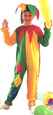 Be the fool and play the clown in the Royal Court in this yellow and green jester costume. It can