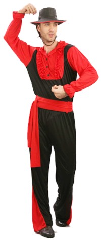 Hola!  Get your dancing feet on in this Gaucho costume inspired by the Spanish and South American co