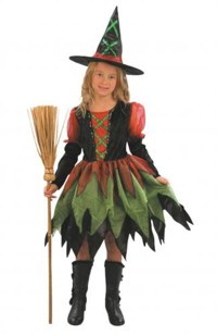 This pretty dress is perfect for Autumnal Halloween events as the colours match those of the October