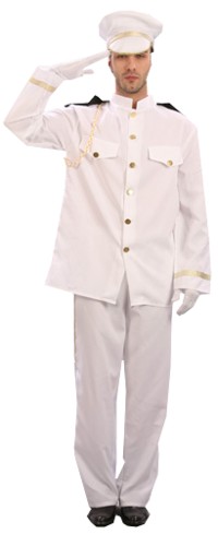 A white dress uniform costume which will sweep her off her feet.  This deeply romantic Naval Officer