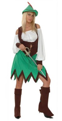 Become a sassy woodland outlaw in this sexy Robin Hood Costume This is a great Robin Hood costume fo