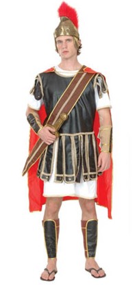 Turn yourself into a handsome Roman Centurion with this costume which includes everything but the sw