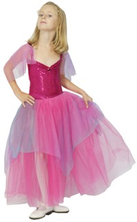 This pretty pink costume is perfect for your little performer. It comprises a pink leotard with sequ