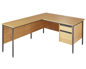 Value line L shape desk H leg(one pedestal)