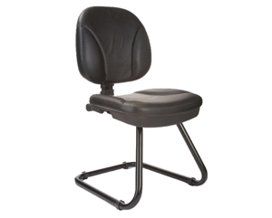 Unbranded Value line leather faced cantilever chair