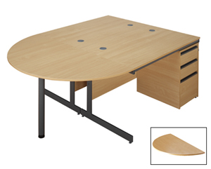 Value line radial desk extension