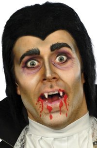 Unbranded Vampire Wig Set : Wig/Fangs/Blood Capsules