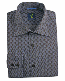 Unbranded Van Heusen Blue V. Daisy Print