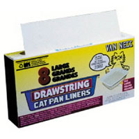 Disposable plastic liners make clean up a snap. Simply line the cat pan with one before adding litte