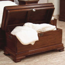 Vanessa dark wood blanket box furniture