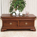 Vanessa dark wood coffee table furniture