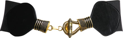 Unbranded Vanessa elasicated belt with gold buckle detail