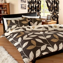 Unbranded Vania Chocolate Quilt Cover Set Double
